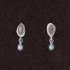 OLIO E ACETO Tanabata Special Collection Sterling Silver Rhodonite Pearl Pendant Earrings OLIO-OA13E22-YF Silver/Pink Orange